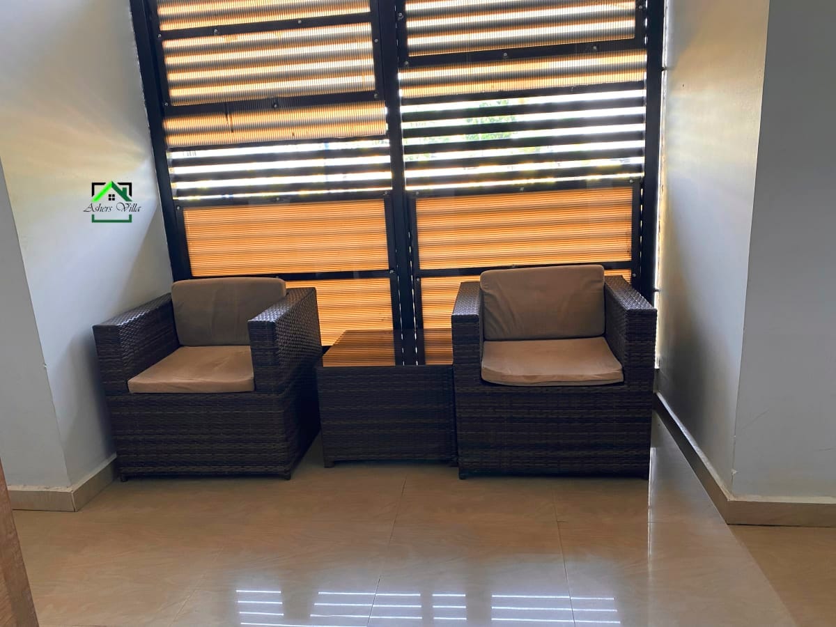 Asher's Villa hallway and entrance - Stylish corridor with premium window treatments and elegant design details